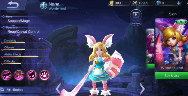 4 Skill Hero Nana di Permainan Mobile Legend